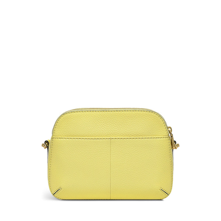 Dukes Place Leather Medium Ziptop Crossbody Bag in Panna Cotta - H1247745