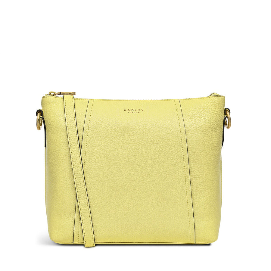 Wood Street 2.0 Leather Medium Ziptop Crossbody Bag in Panna Cotta - H1250745