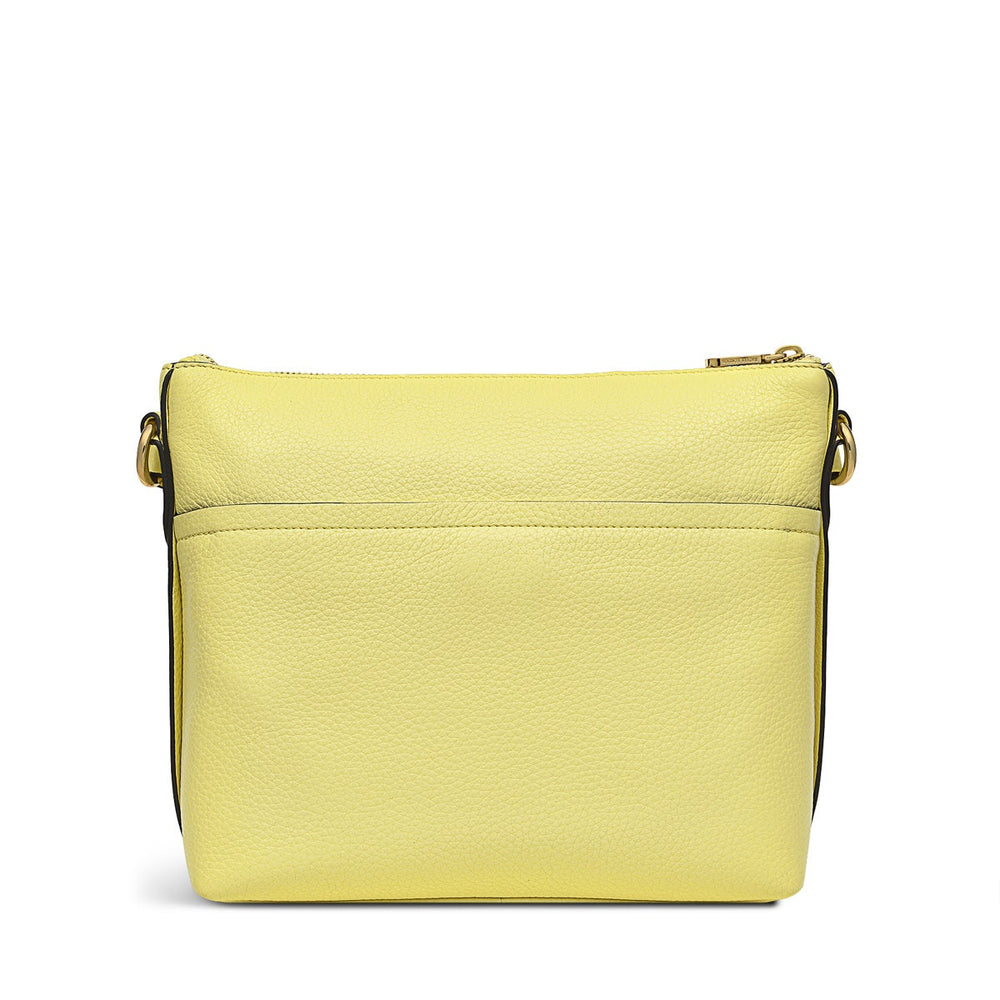 Wood Street 2.0 Leather Medium Ziptop Crossbody Bag in Panna Cotta - H1250745