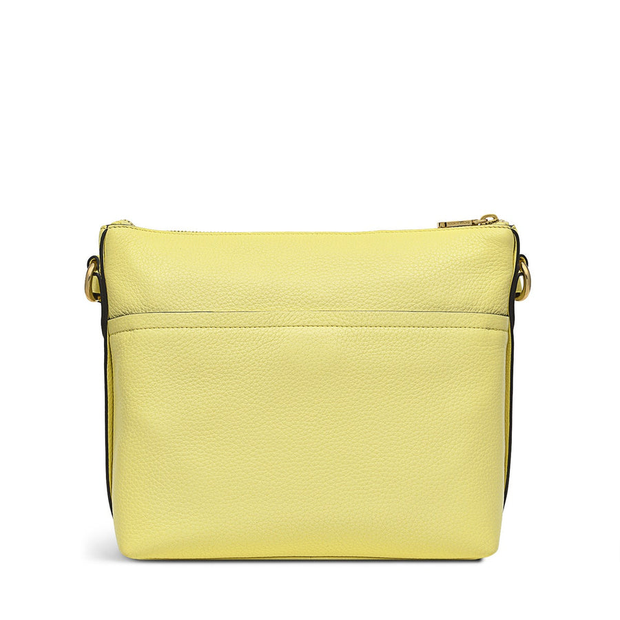 Wood Street 2.0 Leather Medium Ziptop Crossbody Bag in Panna Cotta - H1250745
