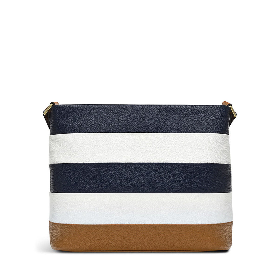 Farringdon Leather Small Ziptop Crossbody Bag in Caramel - H1511235