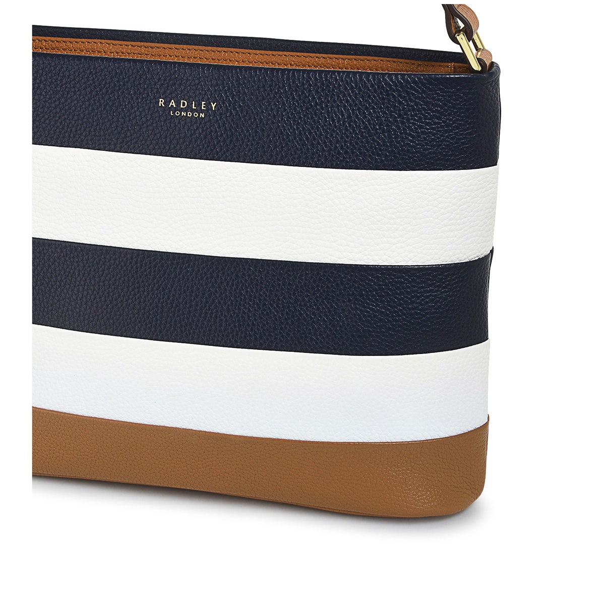 Farringdon Leather Small Ziptop Crossbody Bag in Caramel - H1511235