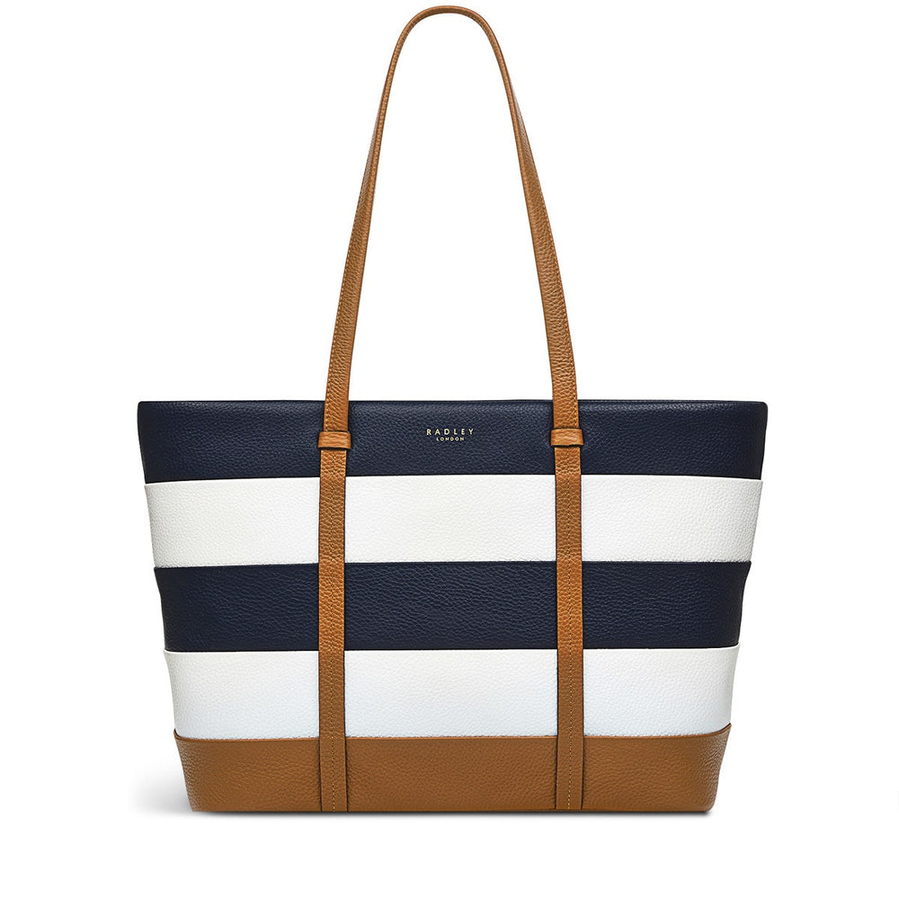 Farringdon Leather Medium Ziptop Tote Bag in Caramel - H1513235