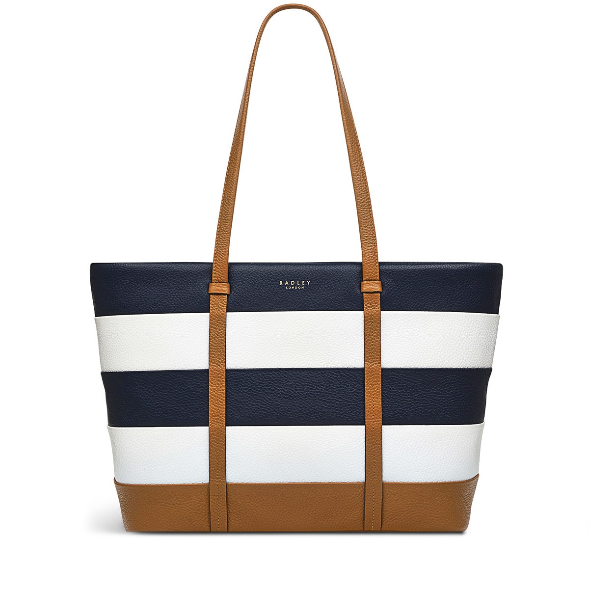 Farringdon Leather Medium Ziptop Tote Bag in Caramel - H1513235