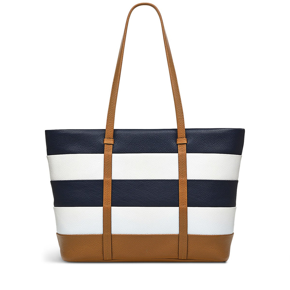 Farringdon Leather Medium Ziptop Tote Bag in Caramel - H1513235