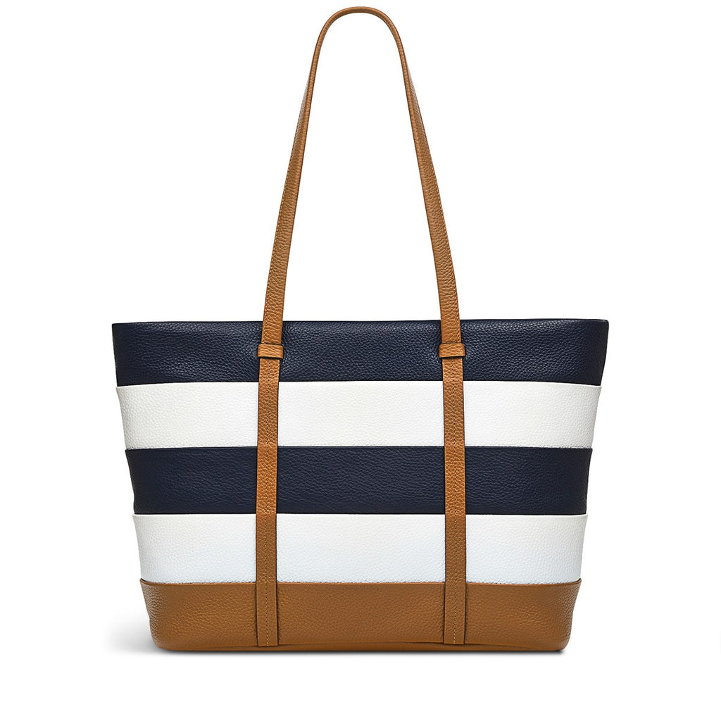 Farringdon Leather Medium Ziptop Tote Bag in Caramel - H1513235