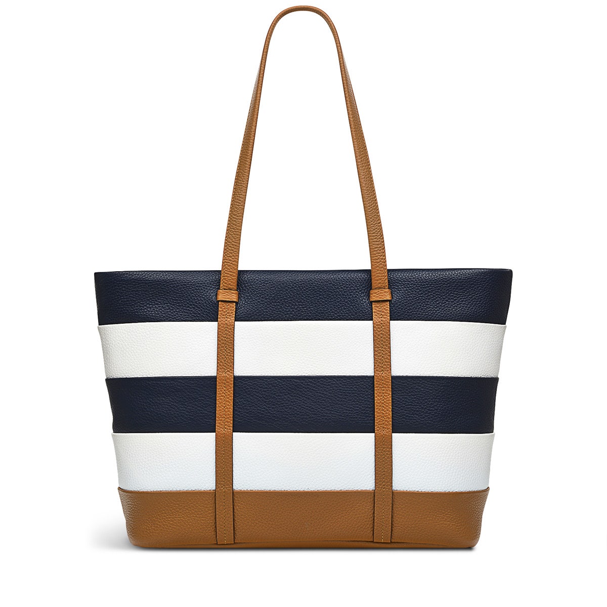 Farringdon Leather Medium Ziptop Tote Bag in Caramel - H1513235