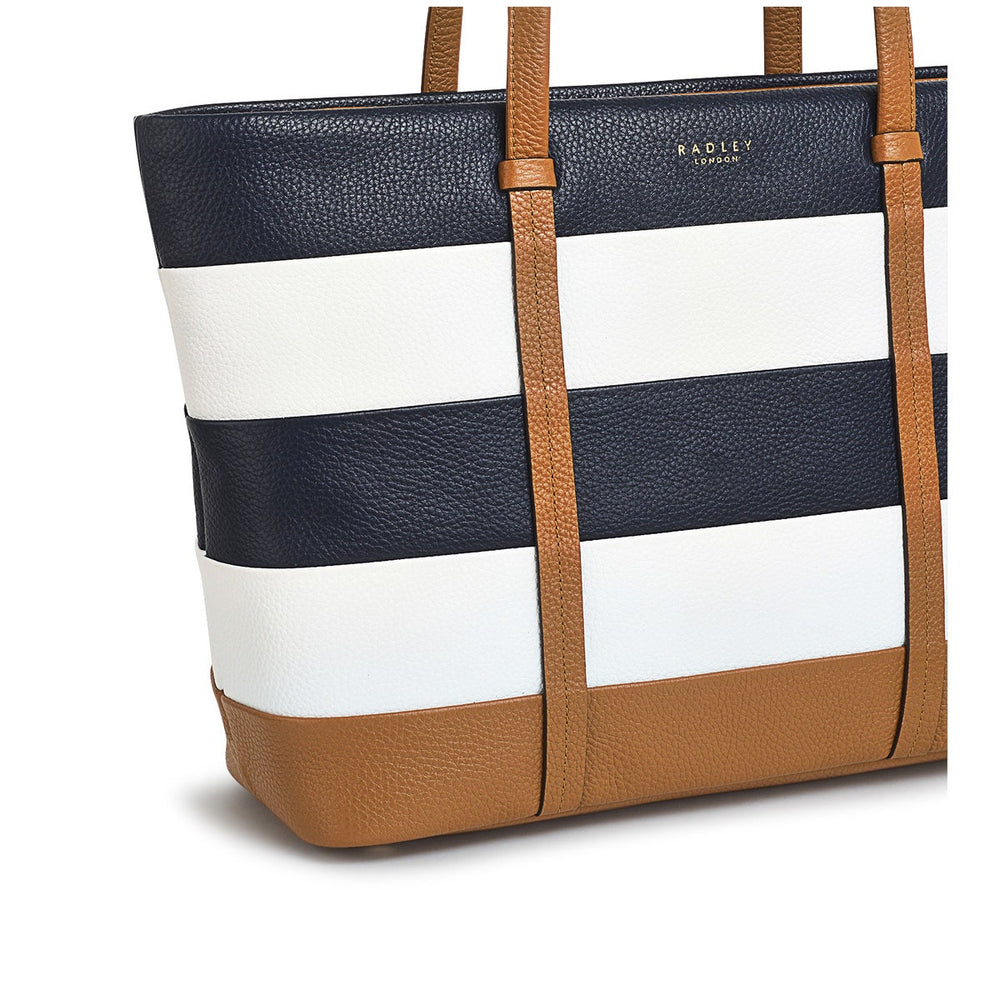 Farringdon Leather Medium Ziptop Tote Bag in Caramel - H1513235