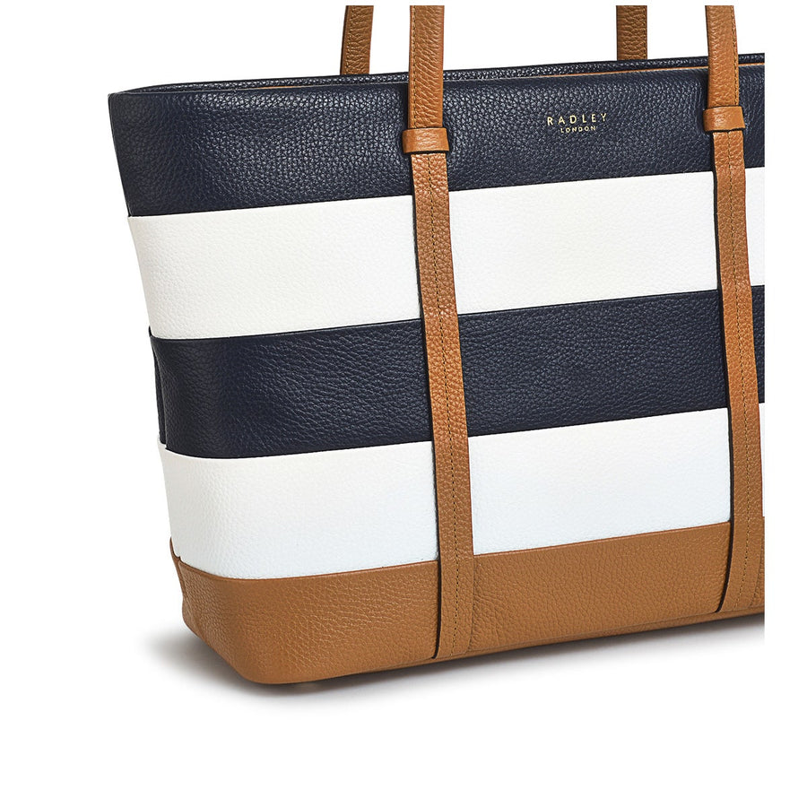 Farringdon Leather Medium Ziptop Tote Bag in Caramel - H1513235