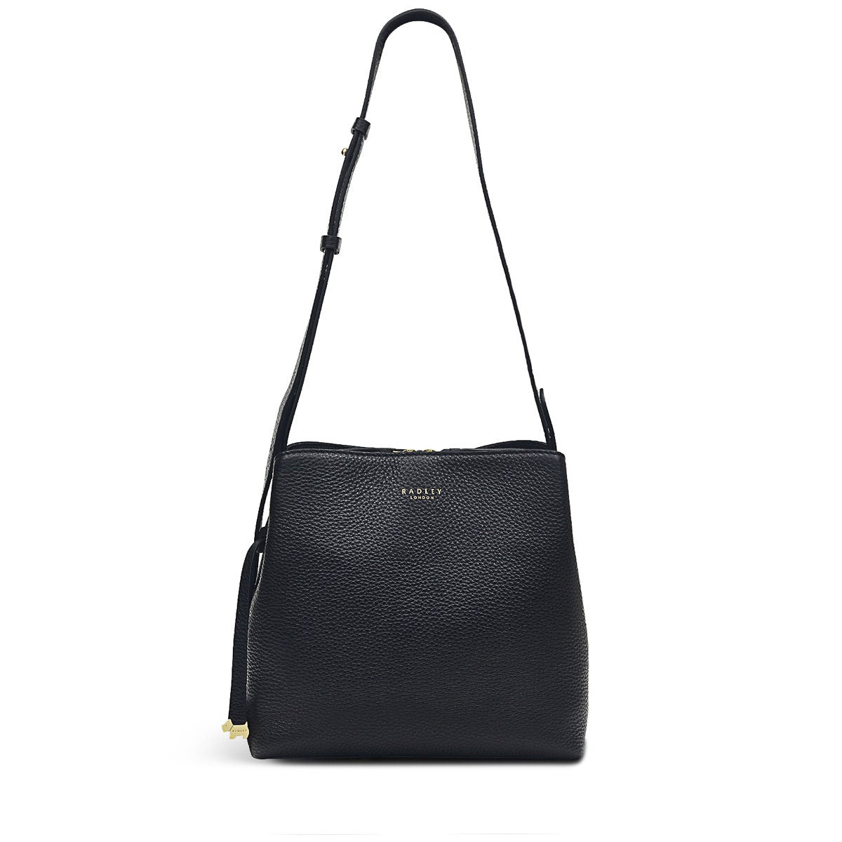 Dukes Place Leather Medium Compartment Crossbody Bag in Black - H1556001