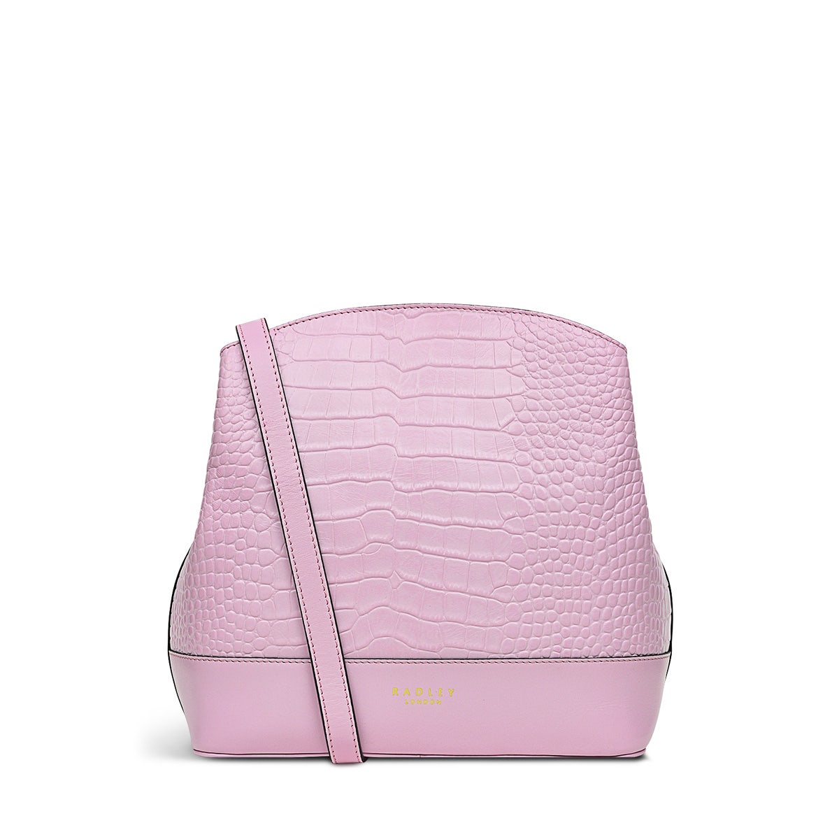 Arrow Road Leather Medium Ziptop Crossbody Bag in Primrose - H1701731