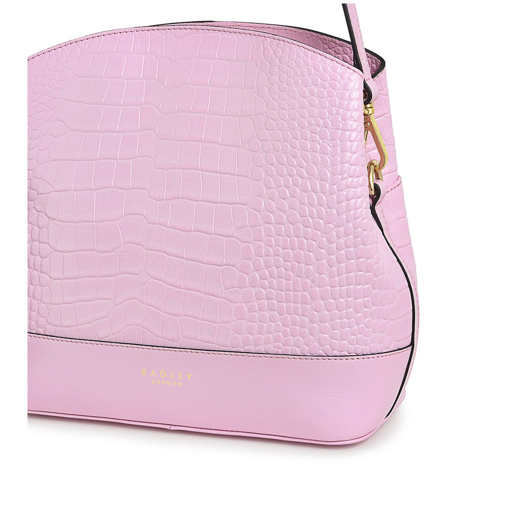 Arrow Road Leather Medium Ziptop Crossbody Bag in Primrose - H1701731