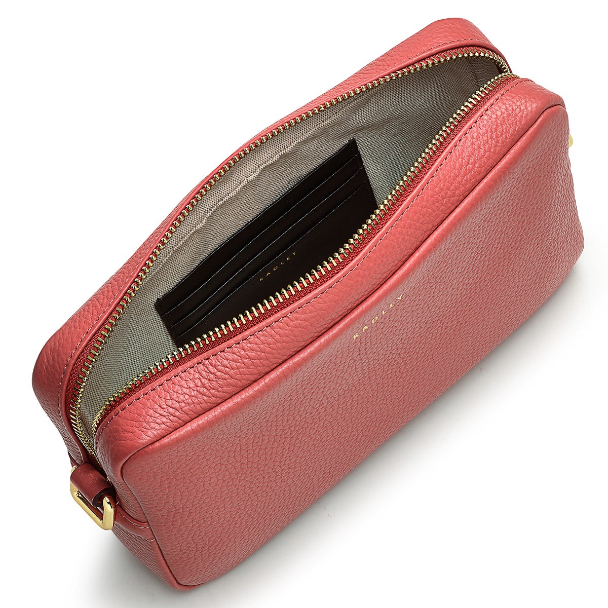 TAVISTOCK MINI ZIP AROUND CROSSBODY COPPER PINK
