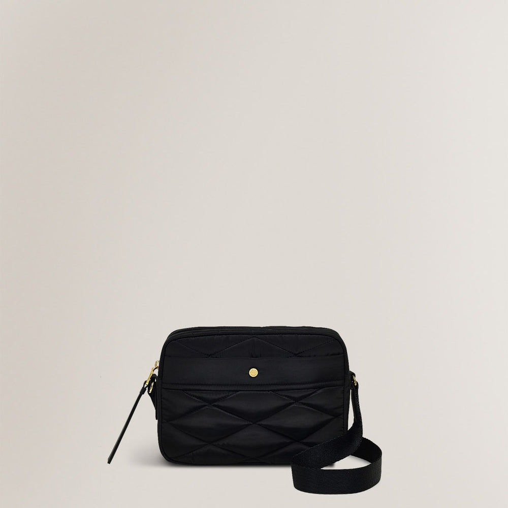 Haymarket Lane Leather Small Ziptop Crossbody Bag in Black - H1788001