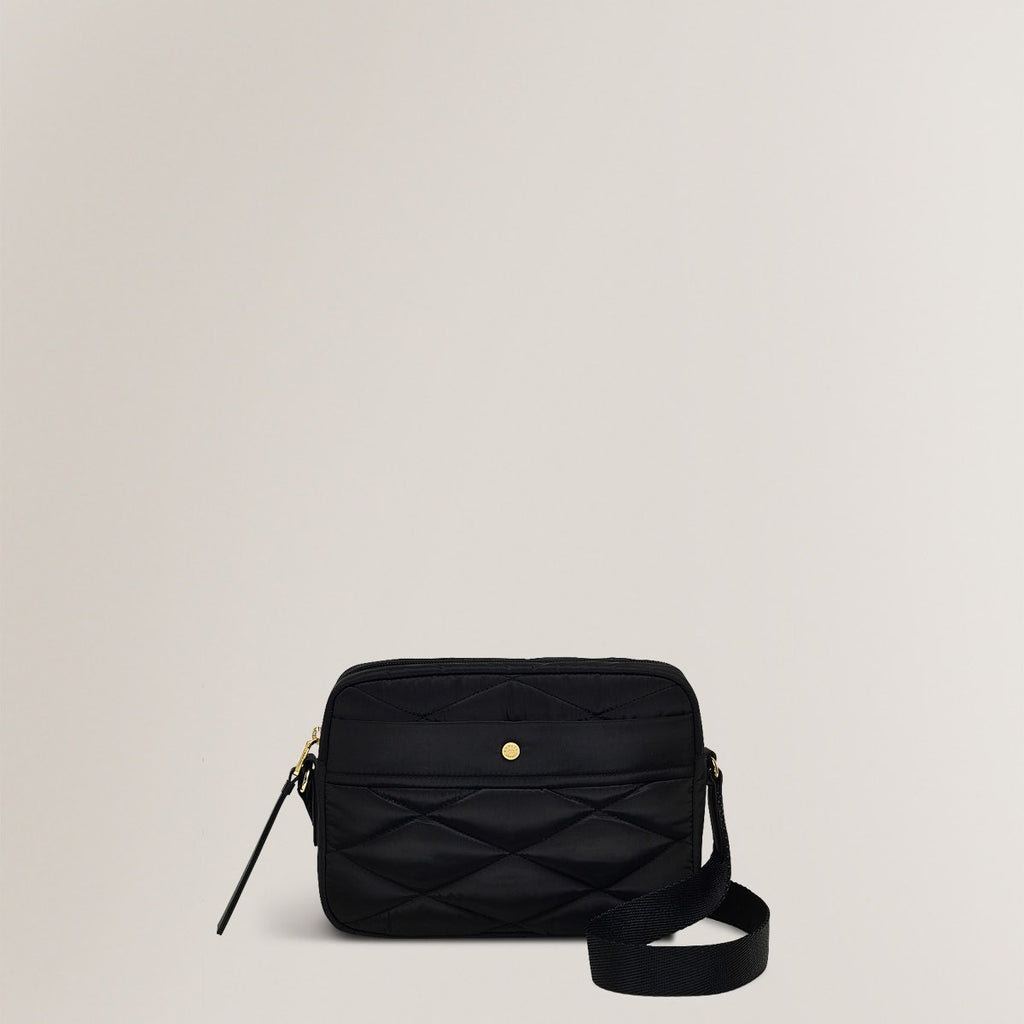 Haymarket Lane Leather Small Ziptop Crossbody Bag in Black - H1788001