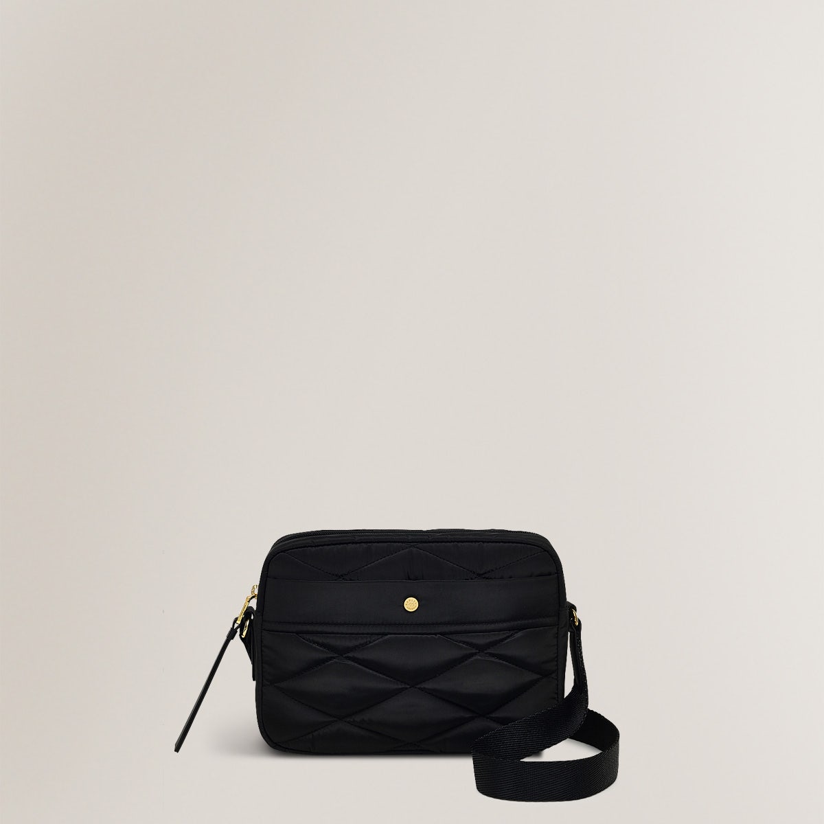 Haymarket Lane Leather Small Ziptop Crossbody Bag in Black - H1788001