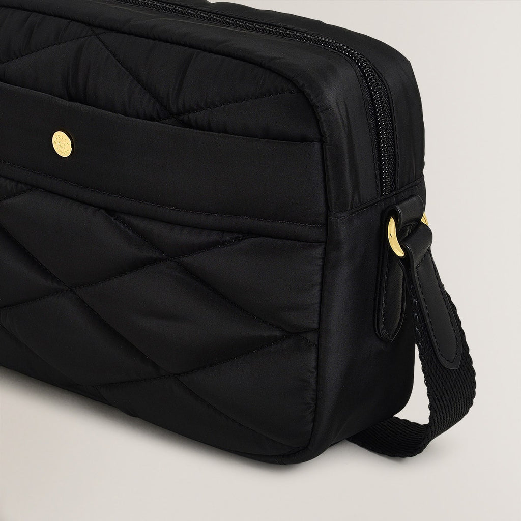 Haymarket Lane Leather Small Ziptop Crossbody Bag in Black - H1788001