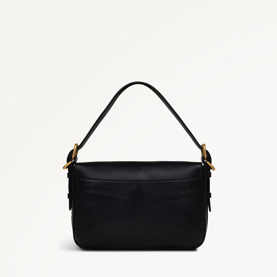 Grafton Street Small Flapover Crossbody Black - H2004001