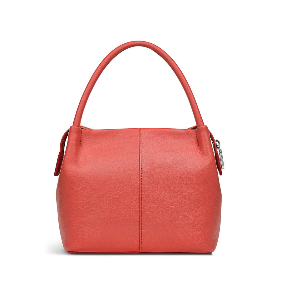 Ivydale Road Leather Small Ziptop Crossbody Bag in Lava - H2010625