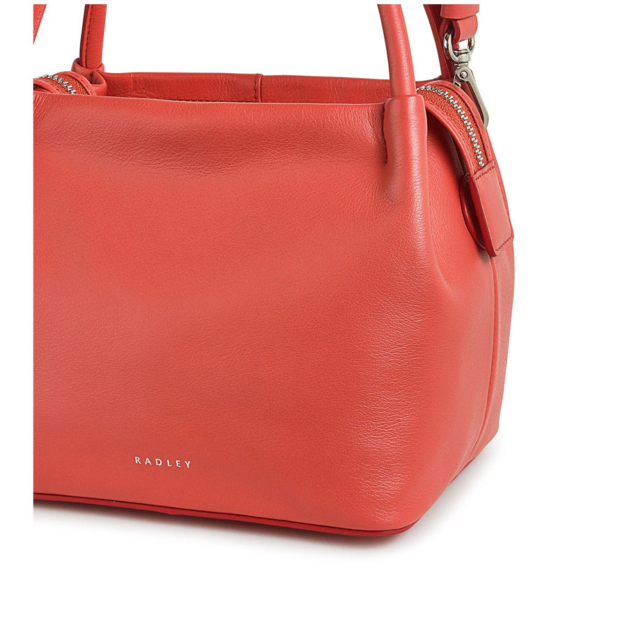 Ivydale Road Leather Small Ziptop Crossbody Bag in Lava - H2010625
