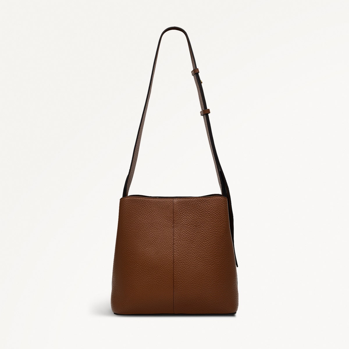 Dukes Place Leather Medium Compartment Crossbody Bag in Saddle - H2027211