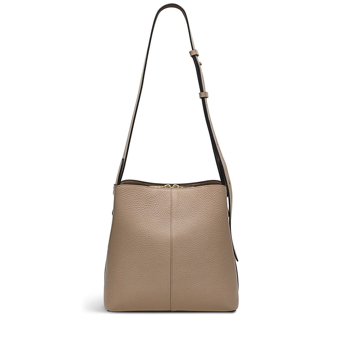 Dukes Place Leather Medium Compartment Crossbody Bag in Silt - H2032266