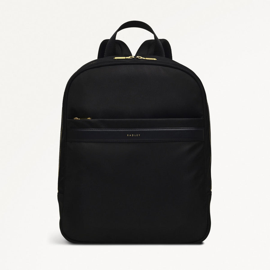 Holland Park Medium Ziptop Backpack Black - H2055001
