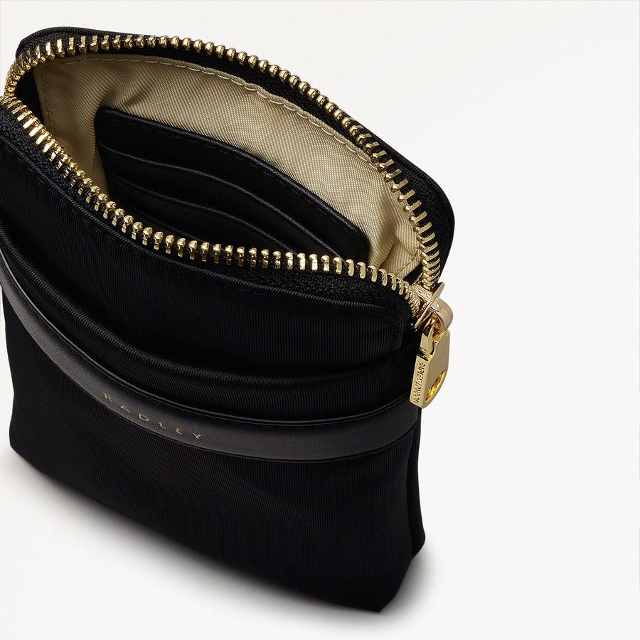 Holland Park Medium Zip Around Phone Crossb Black - H2059001