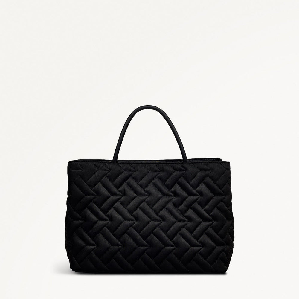 HOLLAND PARK - QUILT MEDIUM ZIPTOP GRAB BLACK