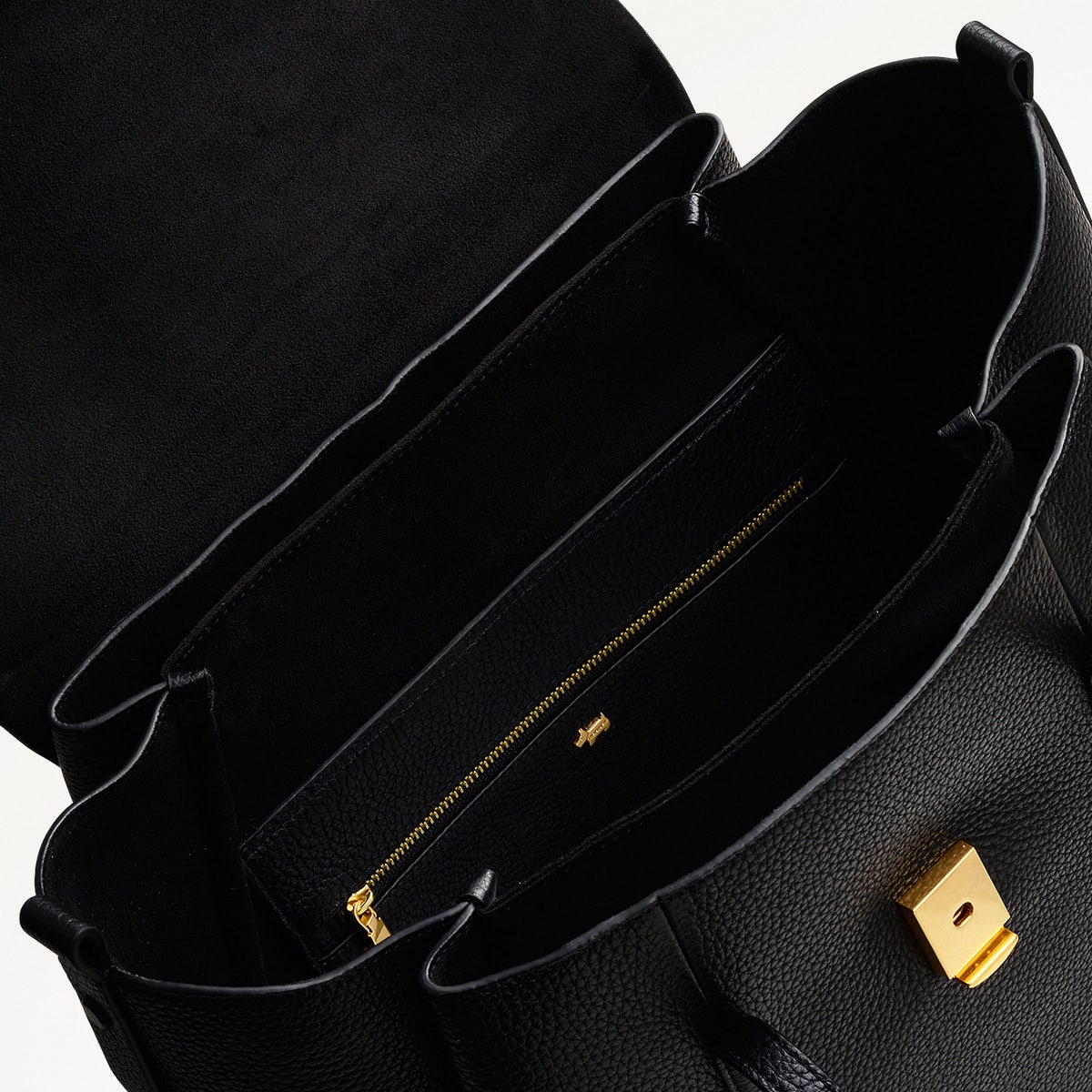 The Chancery Large Flapover Backpack Black