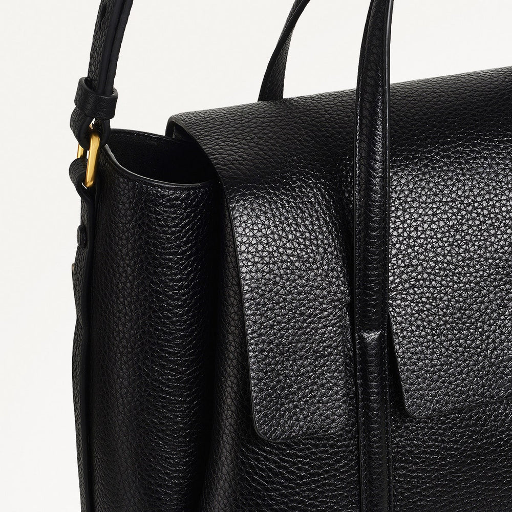 THE CHANCERY MEDIUM FLAPOVER GRAB BLACK