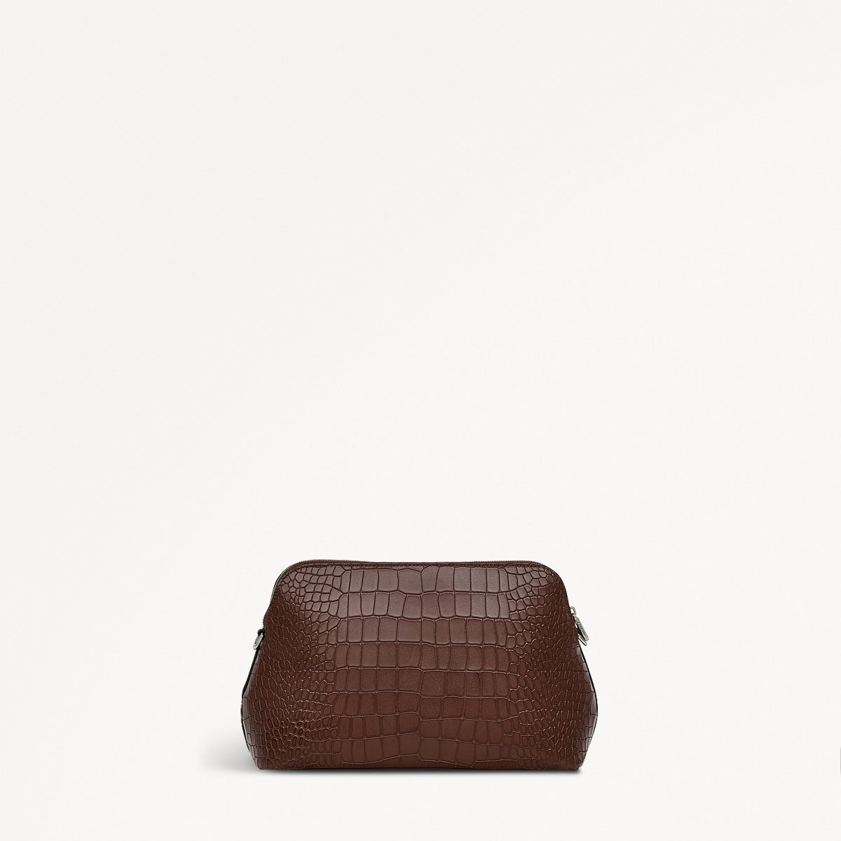 Liverpool Street Leather Medium Ziptop Crossbody Bag in Walnut - H2104208