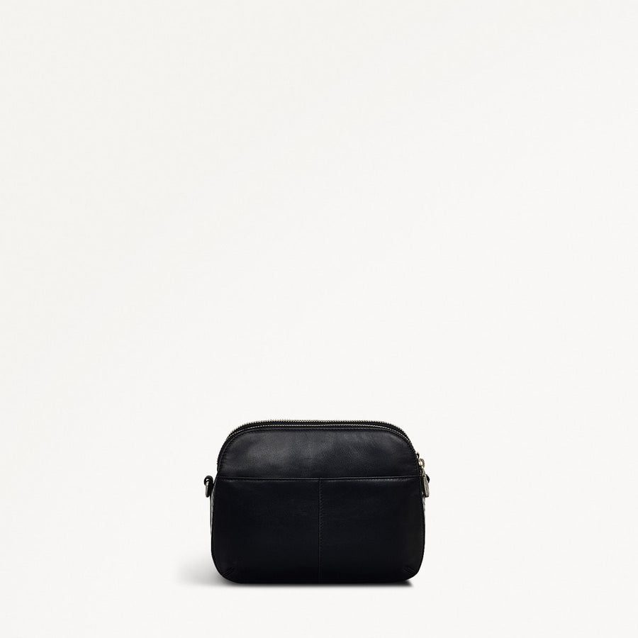 Dukes Place - Weave Medium Ziptop Crossbody Black - H2122001