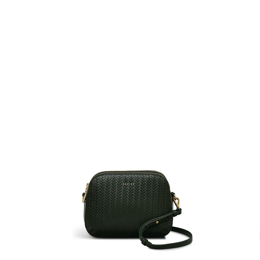 Dukes Place - Weave Medium Ziptop Crossbdody Bag - RHC26101
