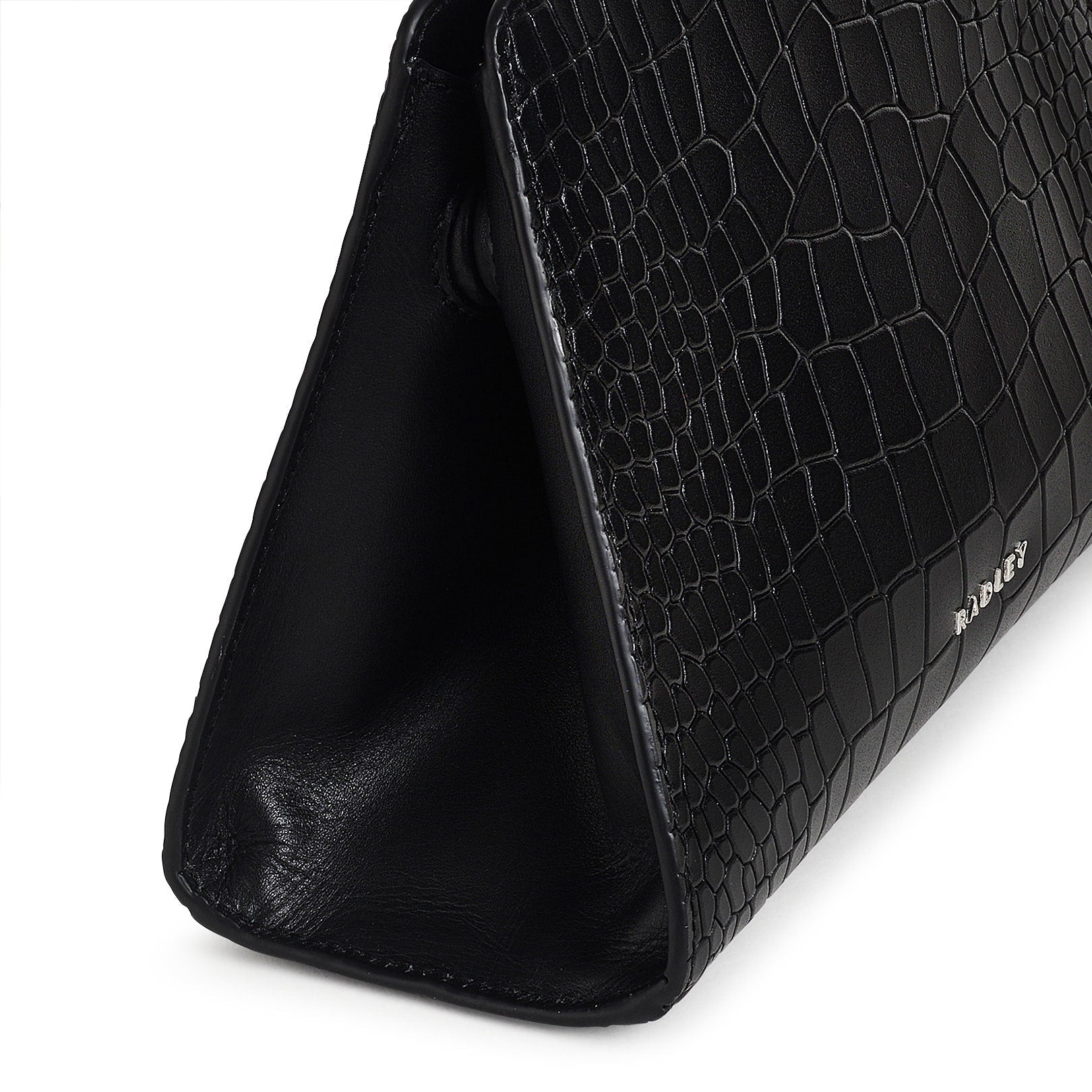 Glasshouse Leather Small Open Top Crossbody Bag in Black - H2175001