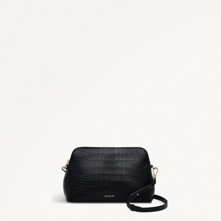 Liverpool Street - Faux Croc Medium Ziptop Crossbdody Bag - RHC24603