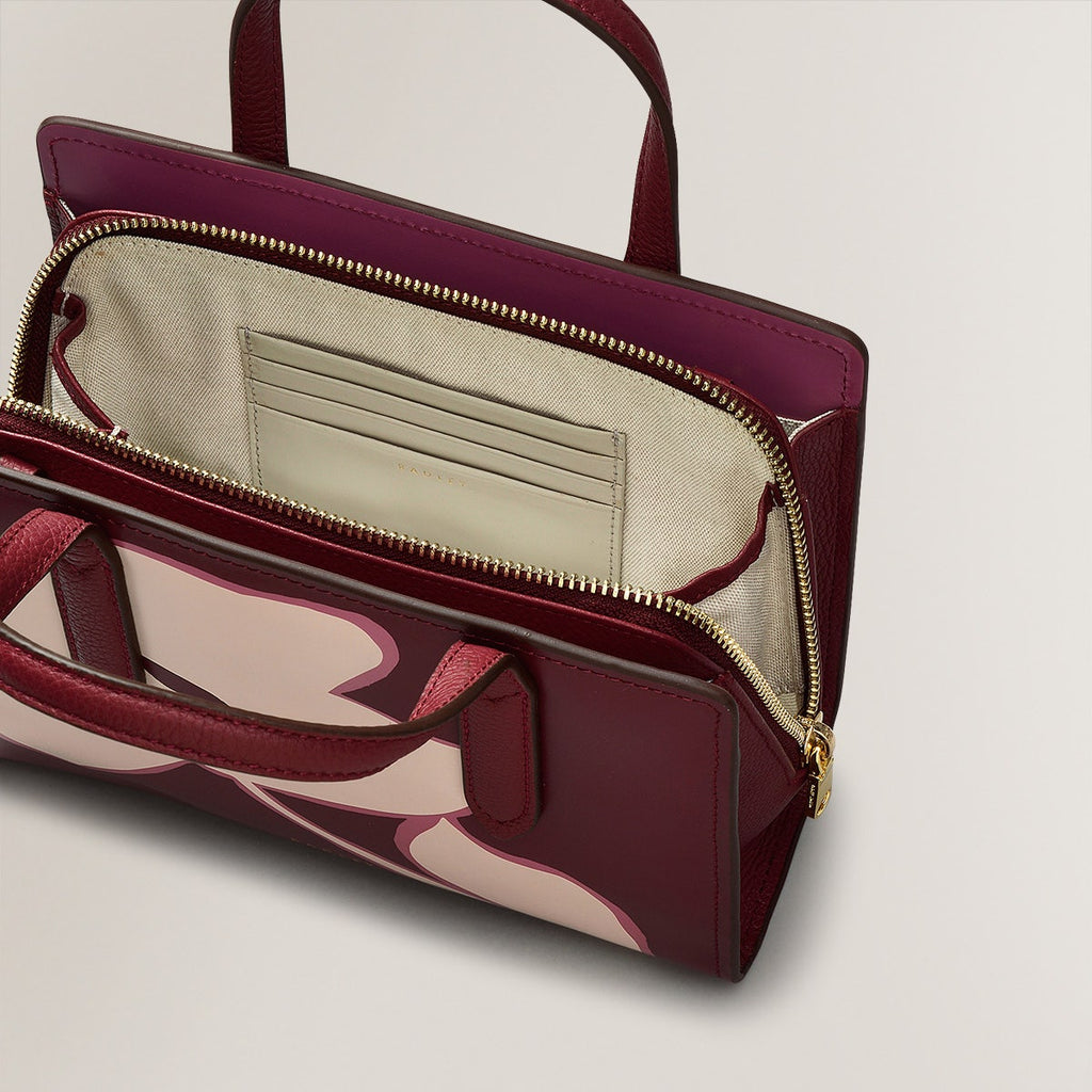 LIVERPOOL LANE - BLO SMALL ZIP AROUND GRAB MERLOT