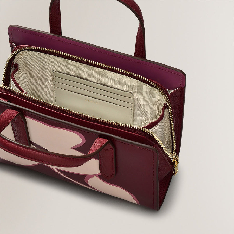 LIVERPOOL LANE - BLO SMALL ZIP AROUND GRAB MERLOT