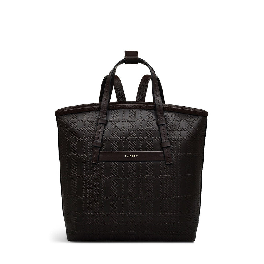 Bridgewater 2.0 Leather Medium Ziptop Backpack in Dark Oak - H2304209