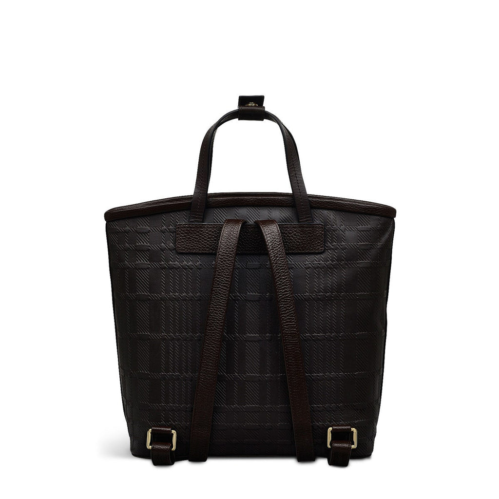 Bridgewater 2.0 Leather Medium Ziptop Backpack in Dark Oak - H2304209