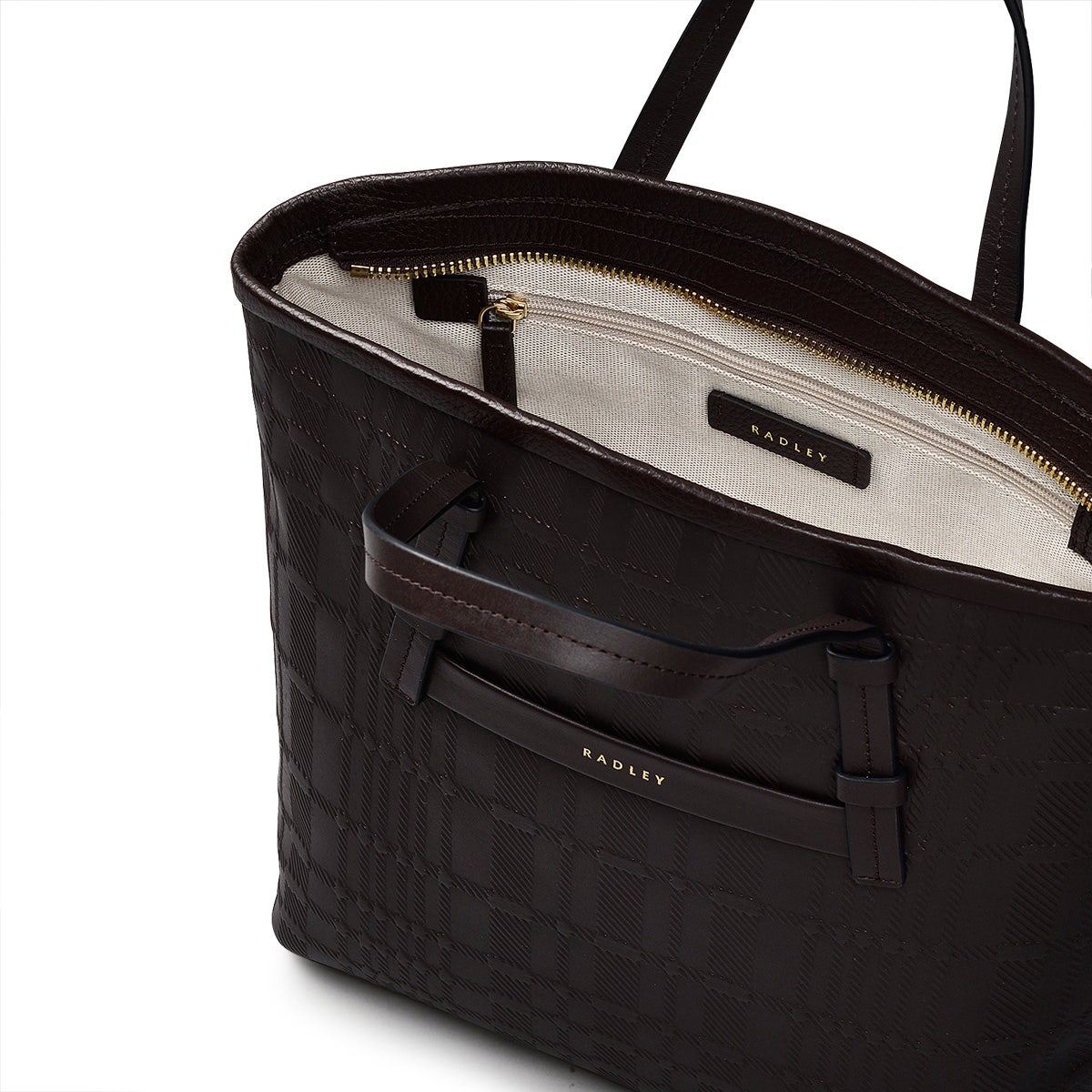 Bridgewater 2.0 Leather Medium Ziptop Backpack in Dark Oak - H2304209