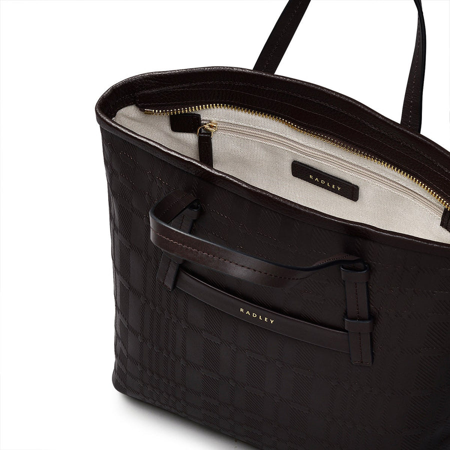 Bridgewater 2.0 Leather Medium Ziptop Backpack in Dark Oak - H2304209