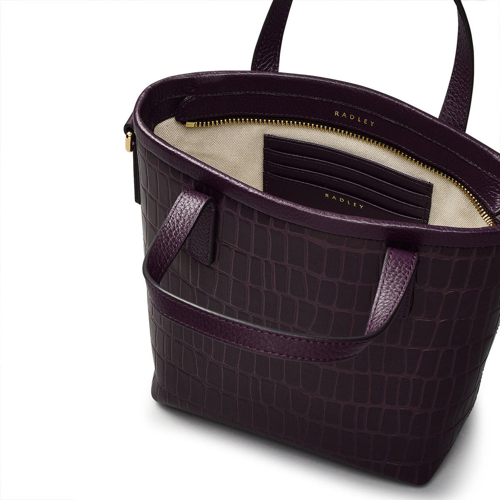 Bridgewater 2.0 Leather Small Ziptop Grab Bag in Imperial - H2307543