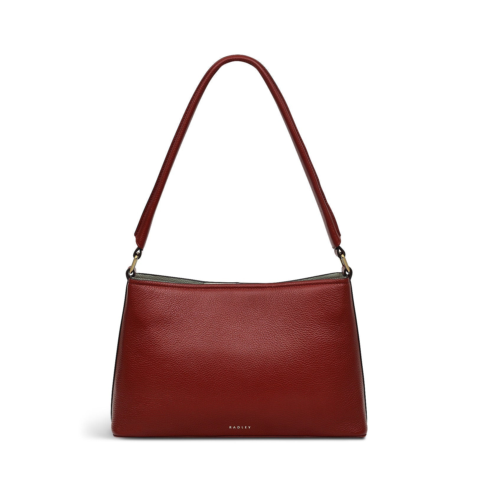 Floral Street Leather Medium Open Top Shoulder Bag in Rust - H2316939