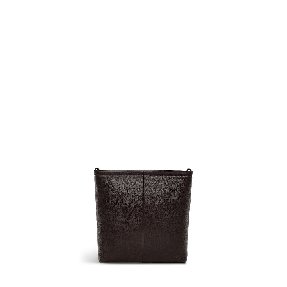 BROMPTON CRESCENT SMALL ZIPTOP CROSSBODY DARK OAK