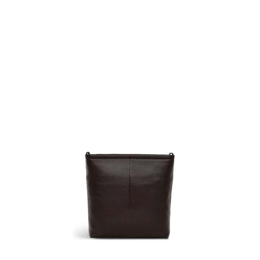 BROMPTON CRESCENT SMALL ZIPTOP CROSSBODY DARK OAK