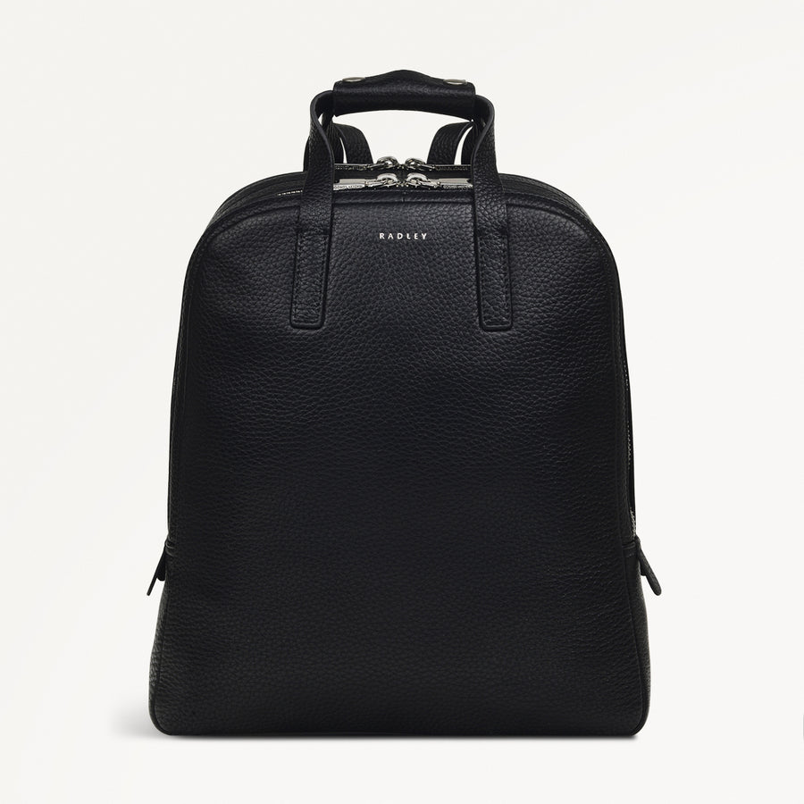 Dukes Place Leather Medium Zip Around Backpack in Black - H2475001