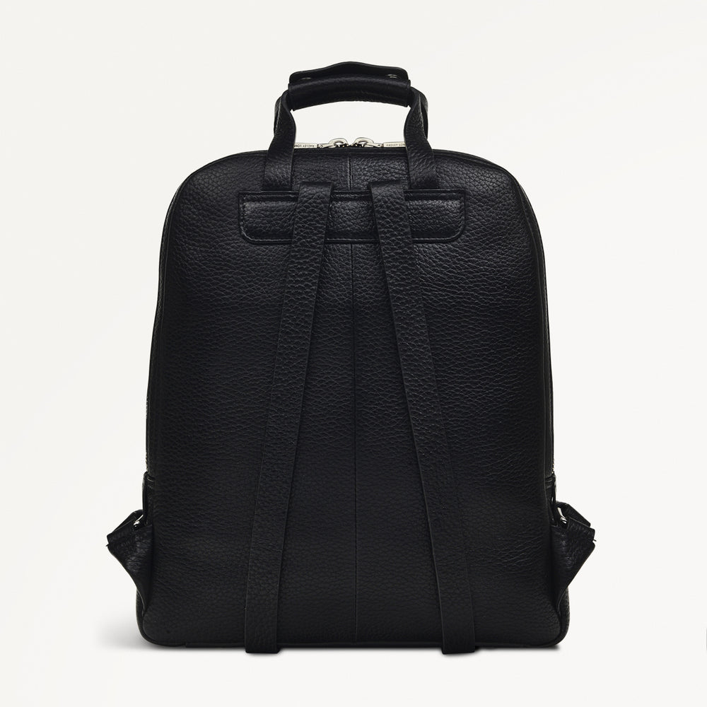 Dukes Place Leather Medium Zip Around Backpack in Black - H2475001