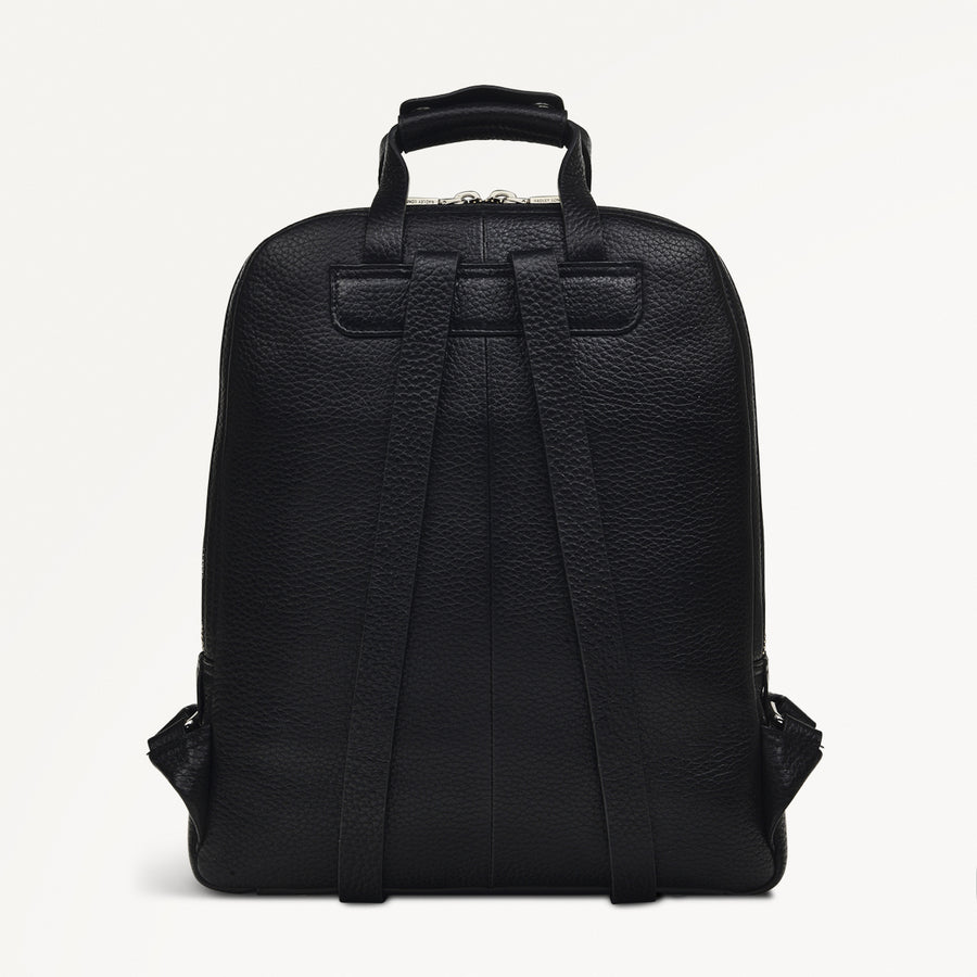 Dukes Place Leather Medium Zip Around Backpack in Black - H2475001