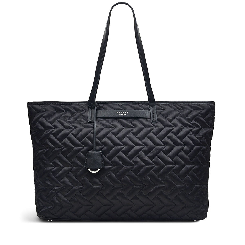 Finsbury Park Fabric Large Ziptop Shoulder Bag Bag in Black - H4356001